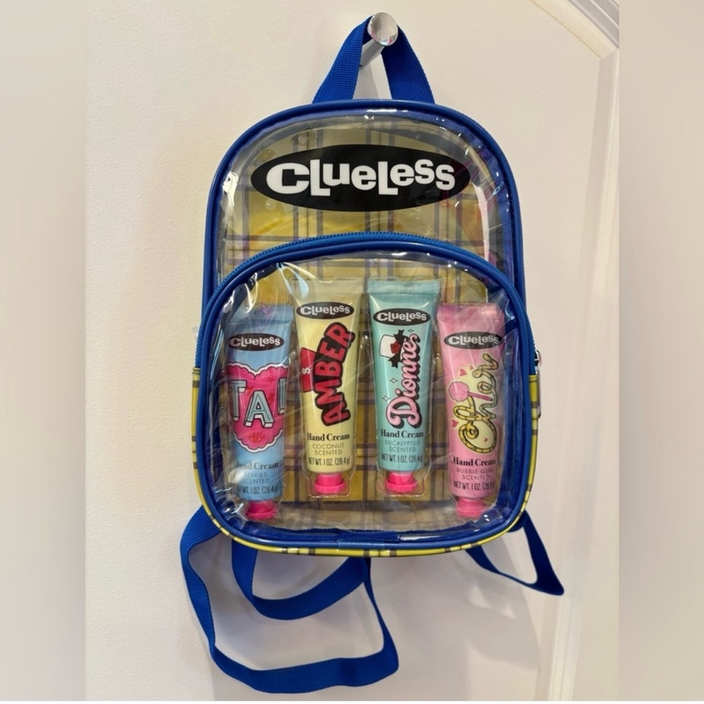 Clueless Clear Backpack with Hand Creams in Homor of the 30th Anniversary!! NEW!